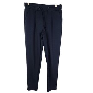 ICHI Pants Womens XS Navy Blue X Kate PA Stretch‎ Drawstring Trousers Pockets